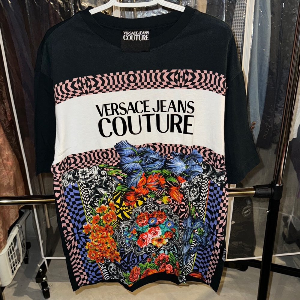 Versace Jeans Couture Multicolor Graphic Tee